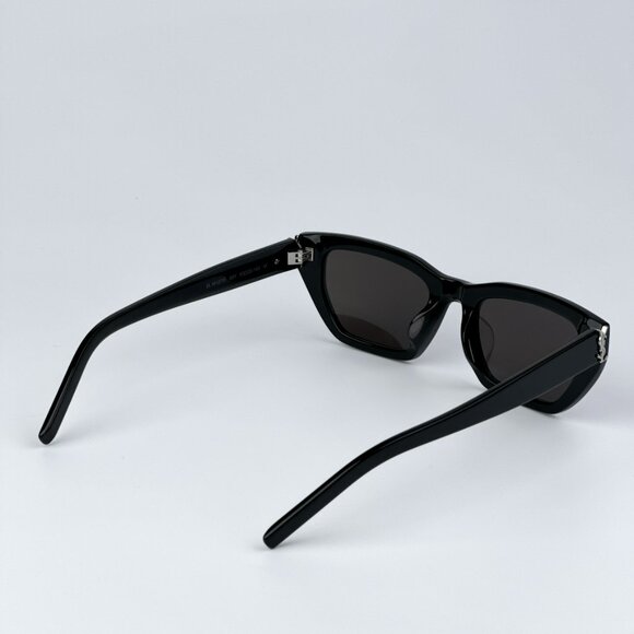 Saint Laurent SLM127/F 001 BRAND NEW Sunglasses Black Cat Eye Women